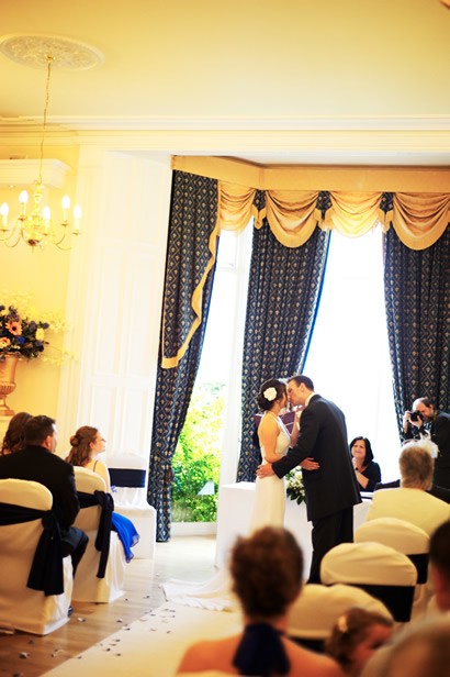 Kissing the bride