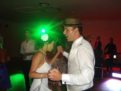 Bride dancing