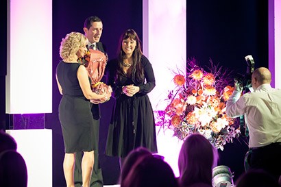 Ingrid Avramovic collects Alive Network's Employer of the Year award