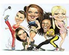 Hire Drop Dead Caricatures, Caricaturists from Alive Network Entertainment Agency