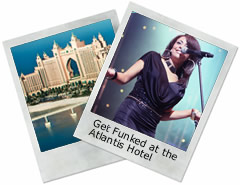 Alive Network provided Get Funked to perform on New Years Eve at the Atlantis Hotel, Dubai