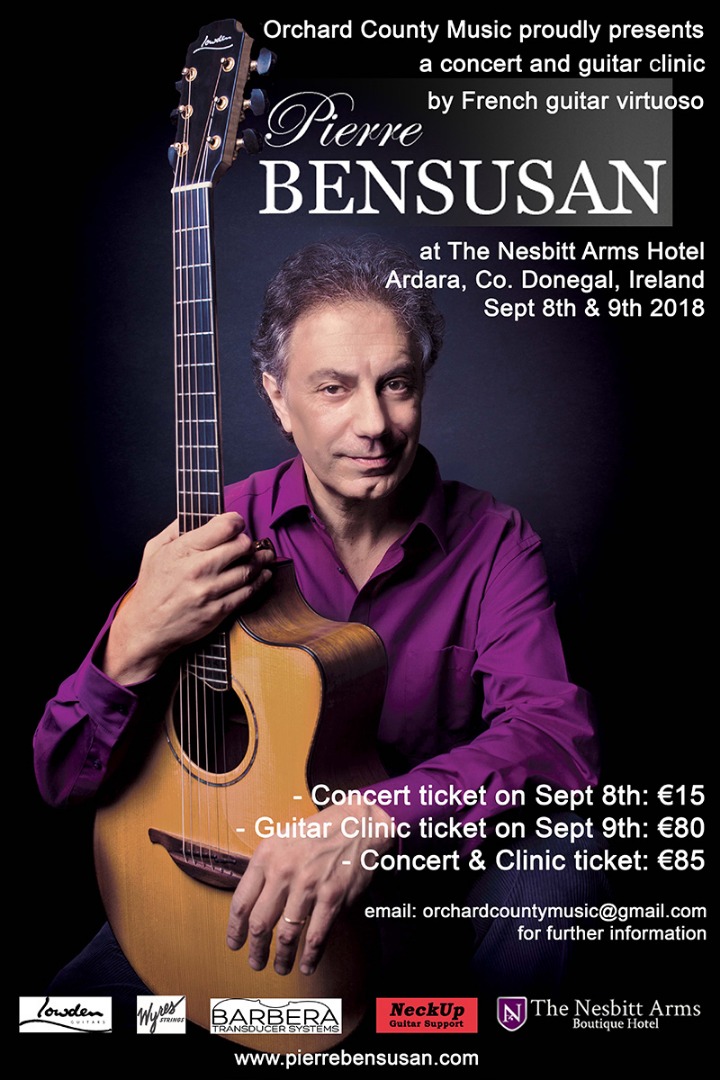 Pierre Bensusan - Concert & Clinic - Co. Donegal