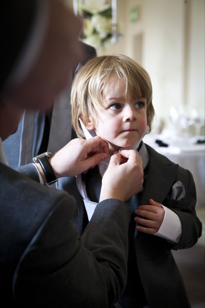 Pageboy getting ready