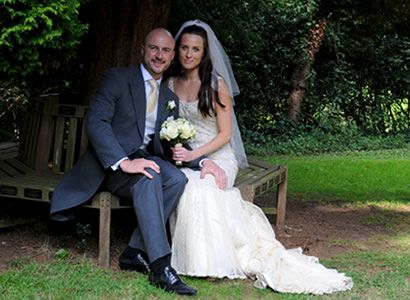 Bride and Groom bench