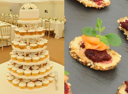 Wedding Cake and Canapes
