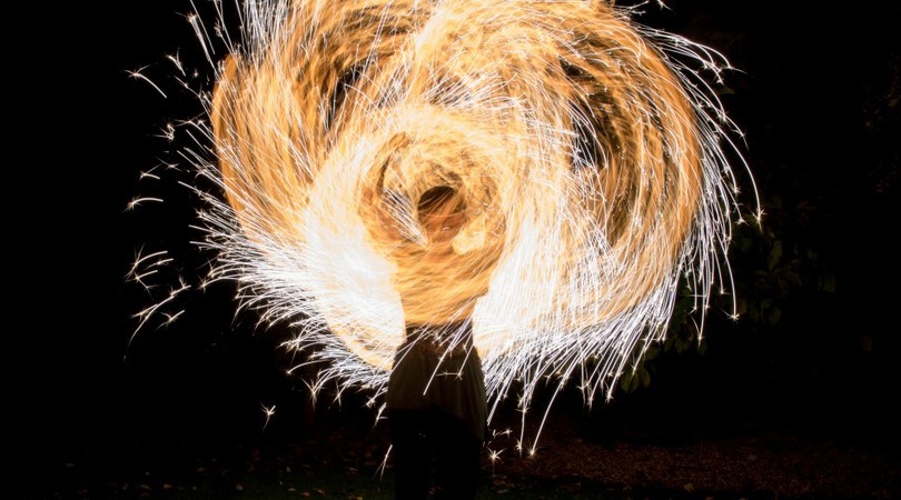 Fire and sparks show Anniversary Party Ideas