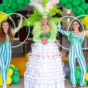 Champagne Dress Street Performer East Yorkshire