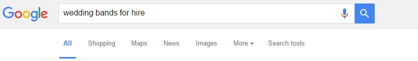 Googling Wedding Bands For Hire