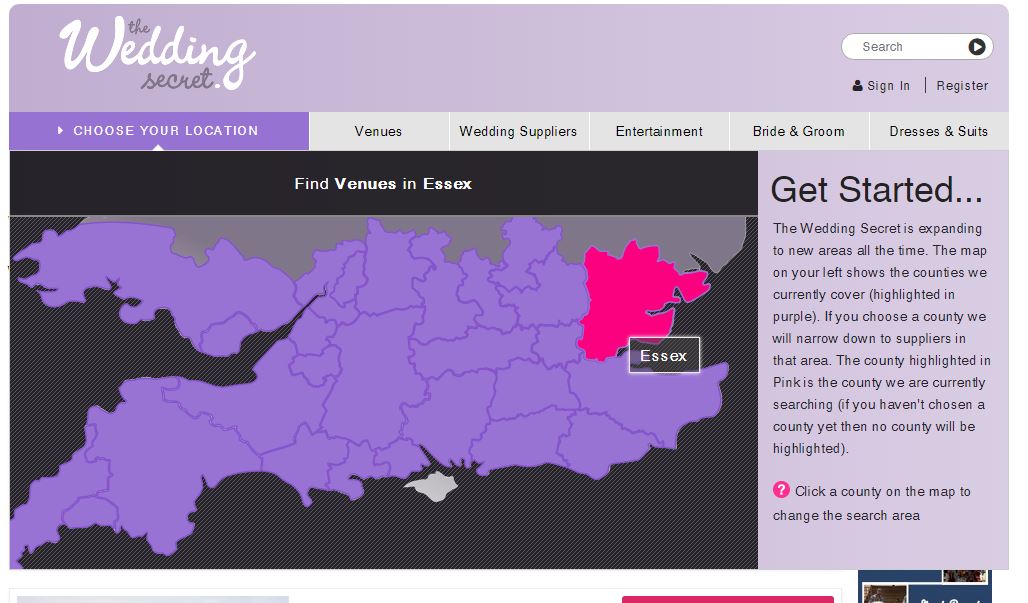 Your wedding location